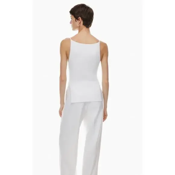 Aritzia BABATON SCULPT KNIT ADVISE Boatneck Top Size Small Ribbed Knit 119130 - Picture 2 of 11